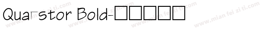 Quaestor Bold字体转换